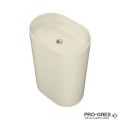 Свободностояща мивка за баня Avonite Oval 53x38 см Solid Stone в цвят по RAL