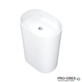 Свободностояща мивка за баня Avonite Oval 53x38 см Solid Stone в цвят по RAL