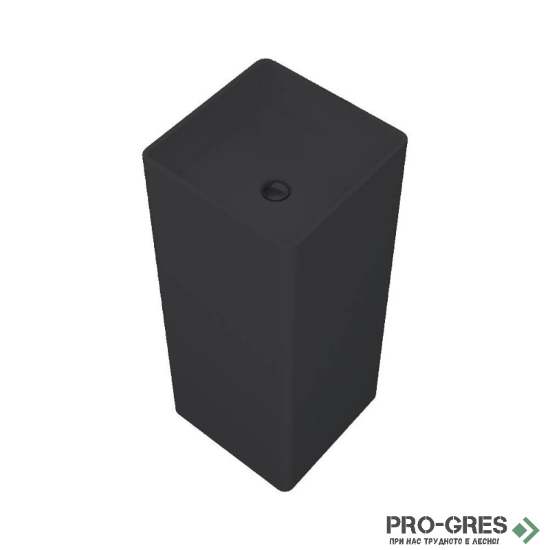 Свободностояща мивка за баня Avonite Square 37 37х90 см Solid Stone в цвят по RAL