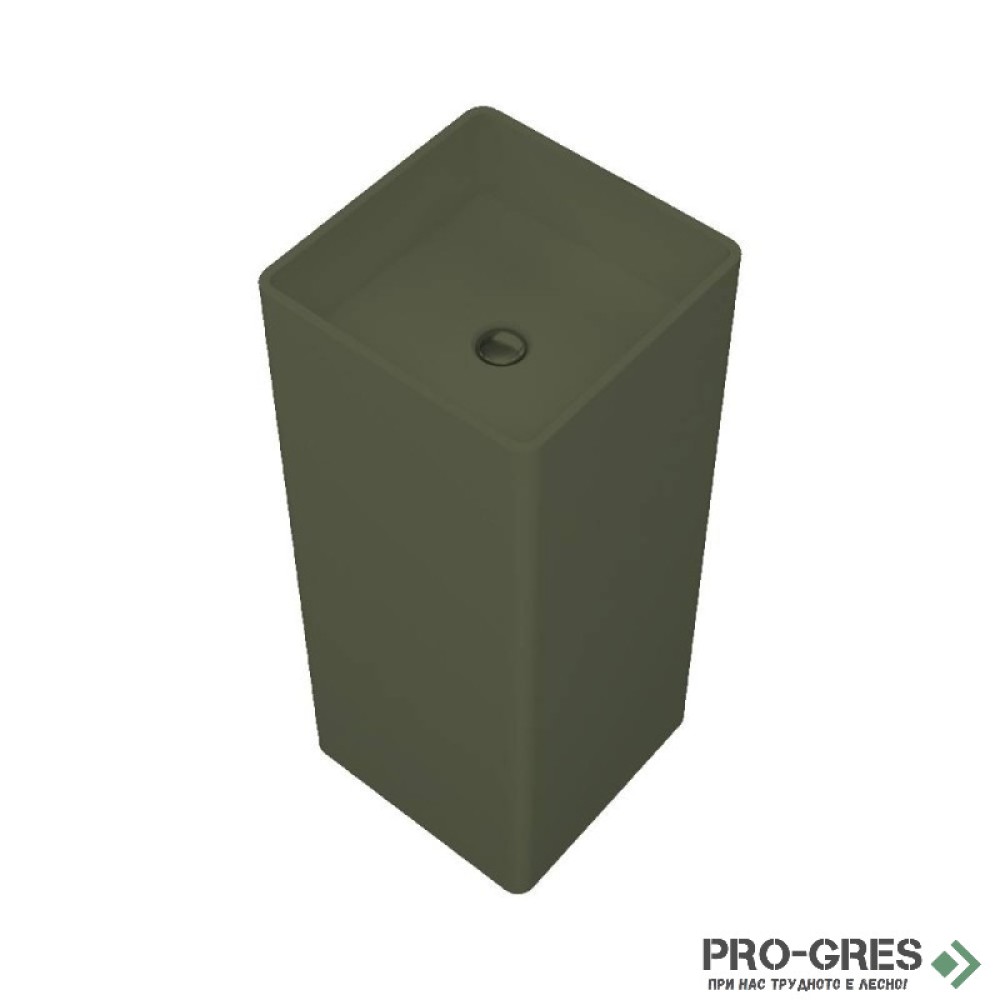 Свободностояща мивка за баня  Avonite Square 40 40х90 см Solid Stone в цвят по RAL