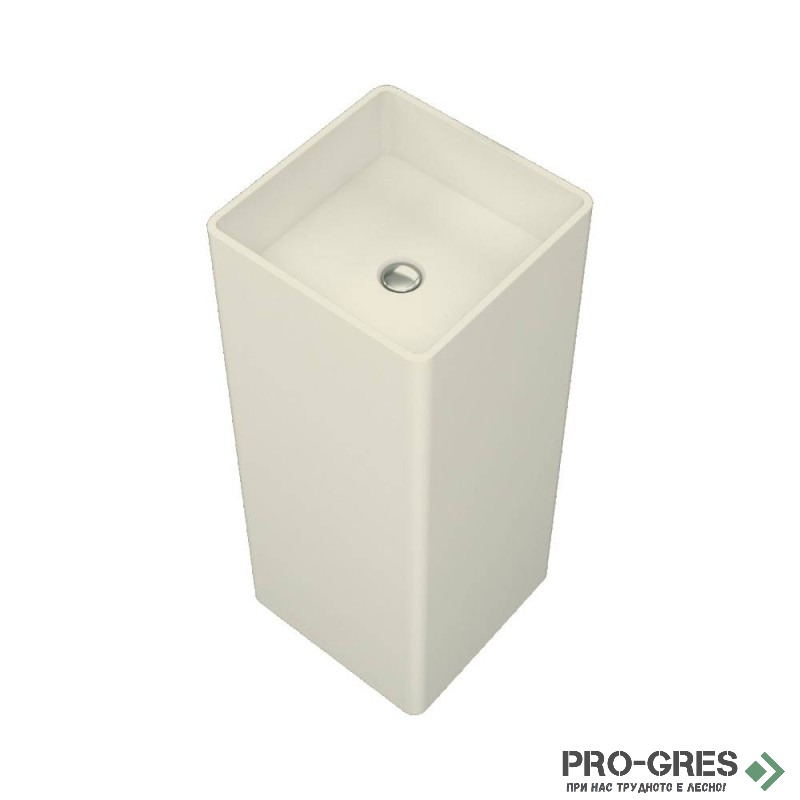 Свободностояща мивка за баня Avonite Square 37 37х90 см Solid Stone в цвят по RAL