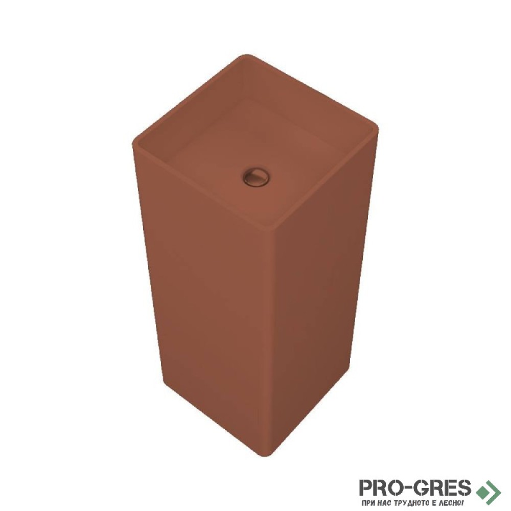 Свободностояща мивка за баня  Avonite Square 40 40х90 см Solid Stone в цвят по RAL