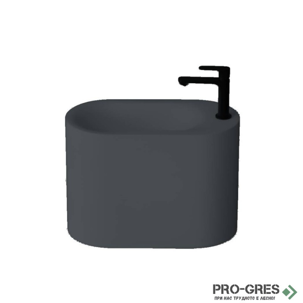 Свободностояща мивка за баня Canvas 42x22x30 см  Solid Stone в цвят по RAL