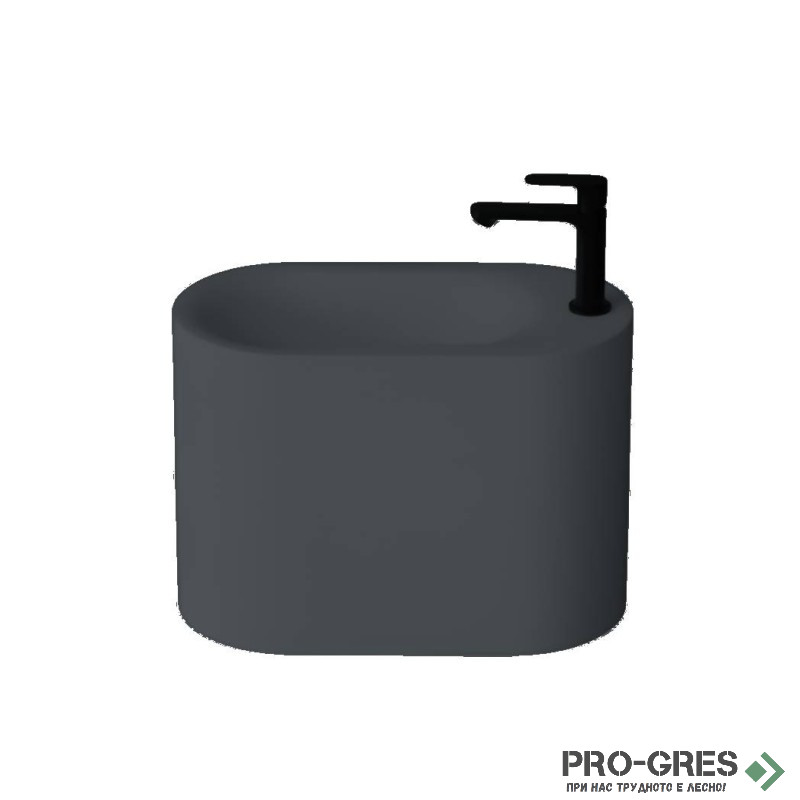 Свободностояща мивка за баня Canvas 42x22x30 см  Solid Stone в цвят по RAL