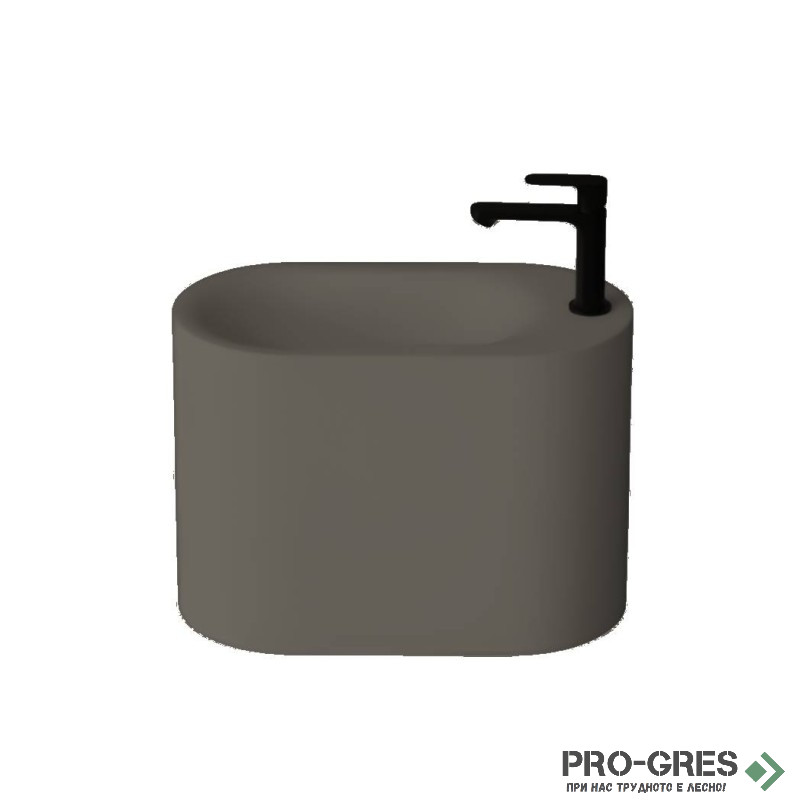 Свободностояща мивка за баня Canvas 42x22x30 см  Solid Stone в цвят по RAL