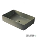 Мивка за баня Case Rectangular 56x37см Solid Stone в цвят по RAL