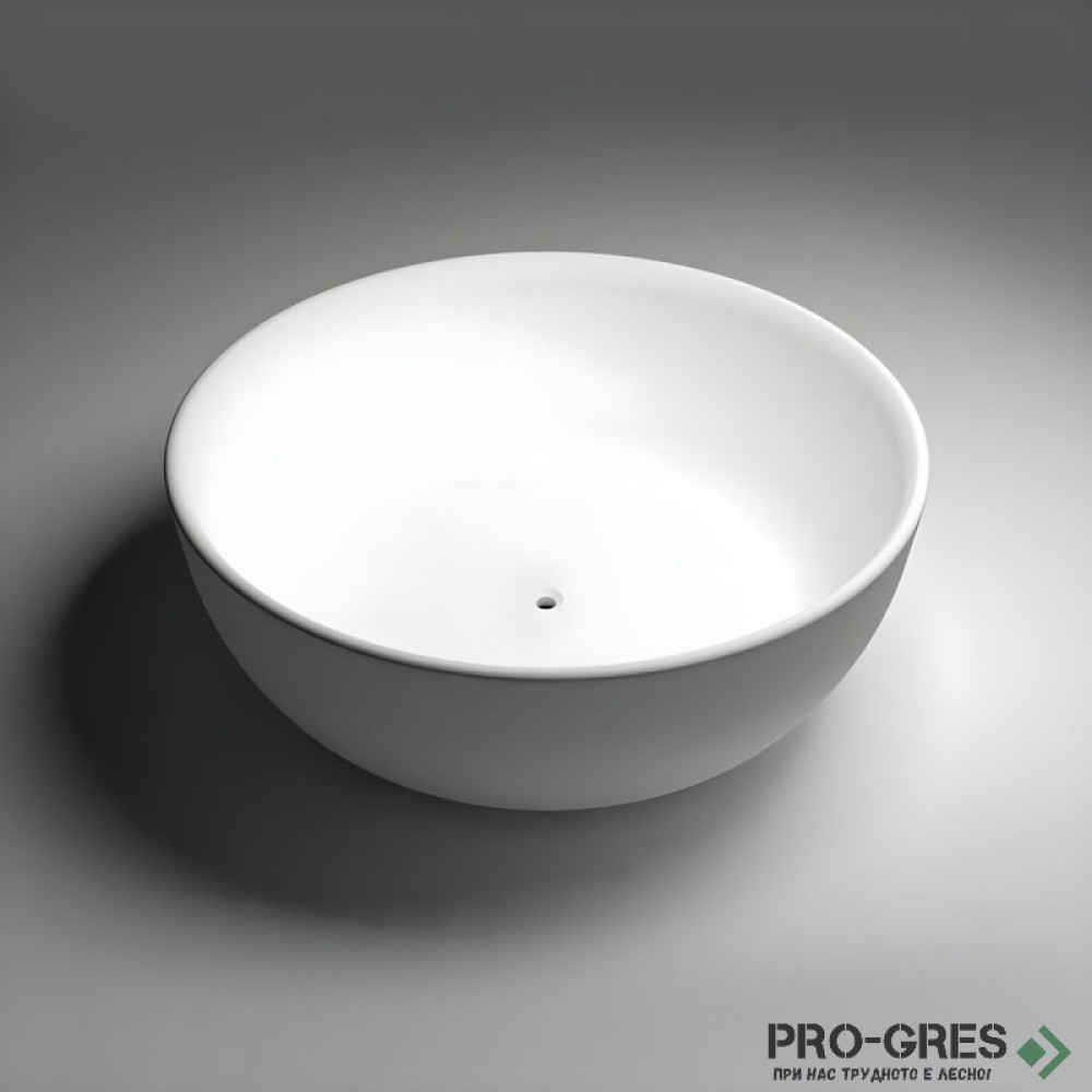 Свободностояща вана  Cusco Round ф153см Solid Stone в цвят по RAL