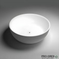 Свободностояща вана  Cusco Round ф153см Solid Stone в цвят по RAL