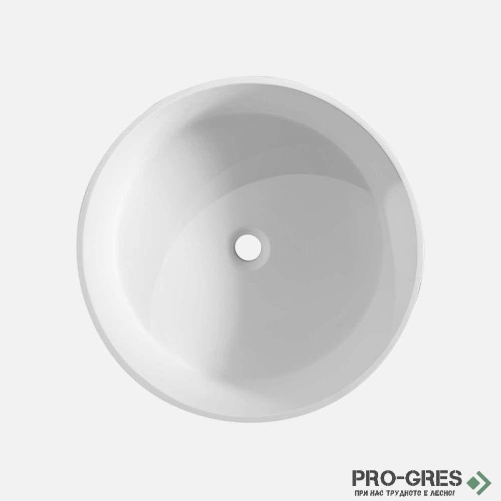 Свободностояща вана  Cusco Round ф153см Solid Stone в цвят по RAL