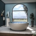Свободностояща вана  Cusco Round ф153см Solid Stone в цвят по RAL