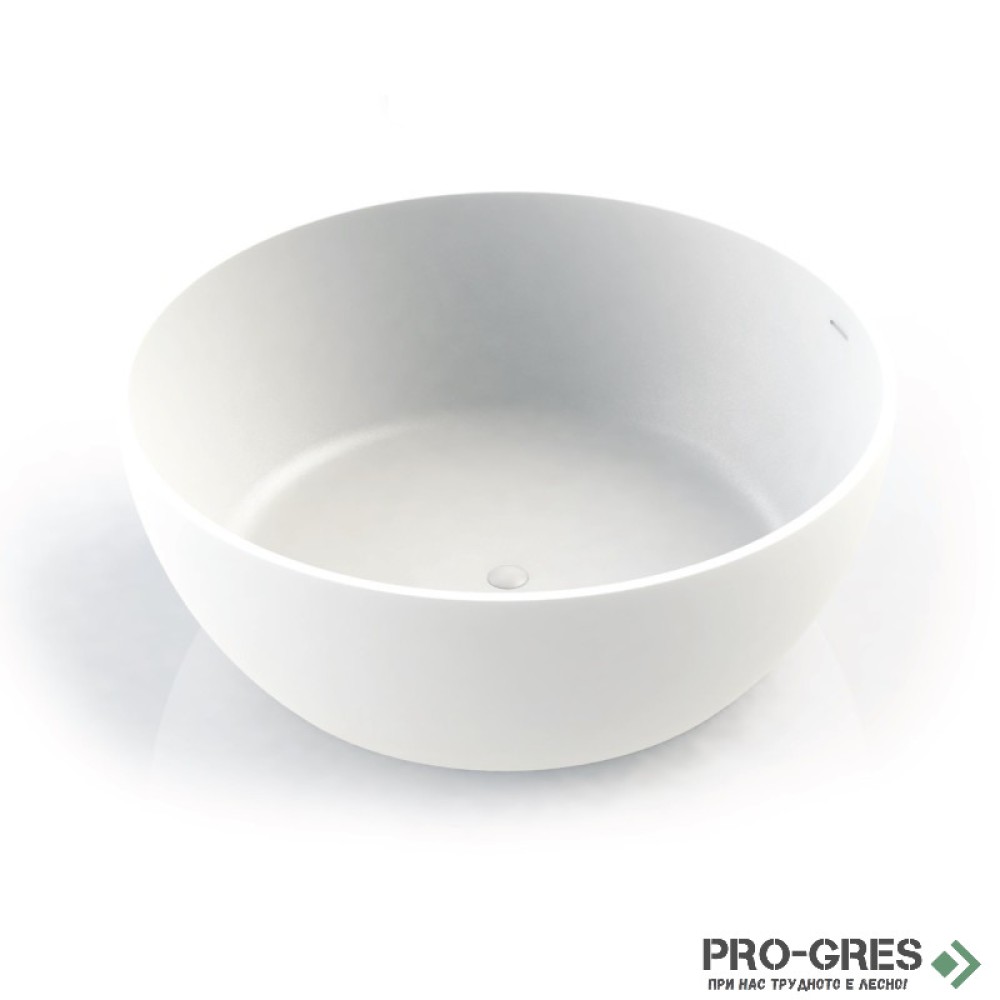 Свободностояща вана  Cusco Round ф153см Solid Stone в цвят по RAL