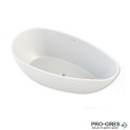 Свободностояща вана Lima 167x86 см Solid Stone в цвят по RAL