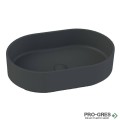 Мивка за баня Case Oval 55x36см Solid Stone в цвят по RAL