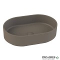 Мивка за баня Case Oval 55x36см Solid Stone в цвят по RAL