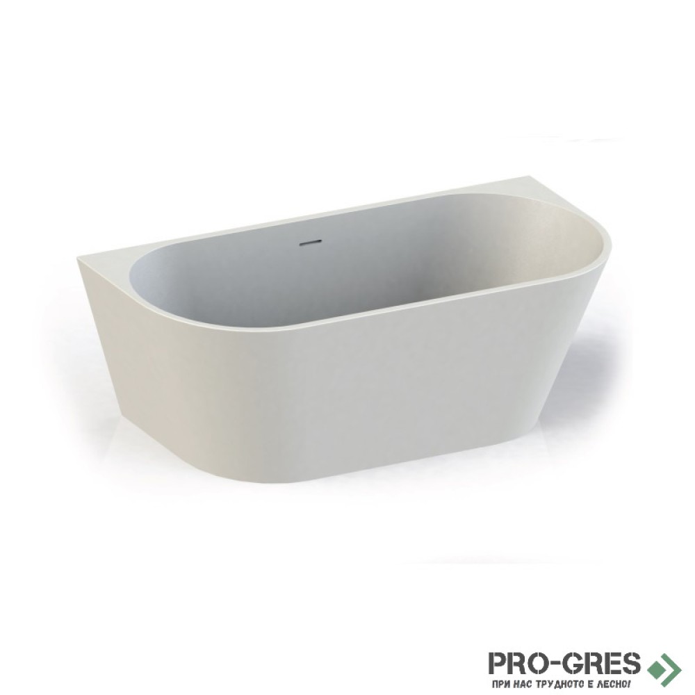 Свободностояща вана Queen 160x70/170х73 /180х80 см  Solid Stone в цвят по RAL