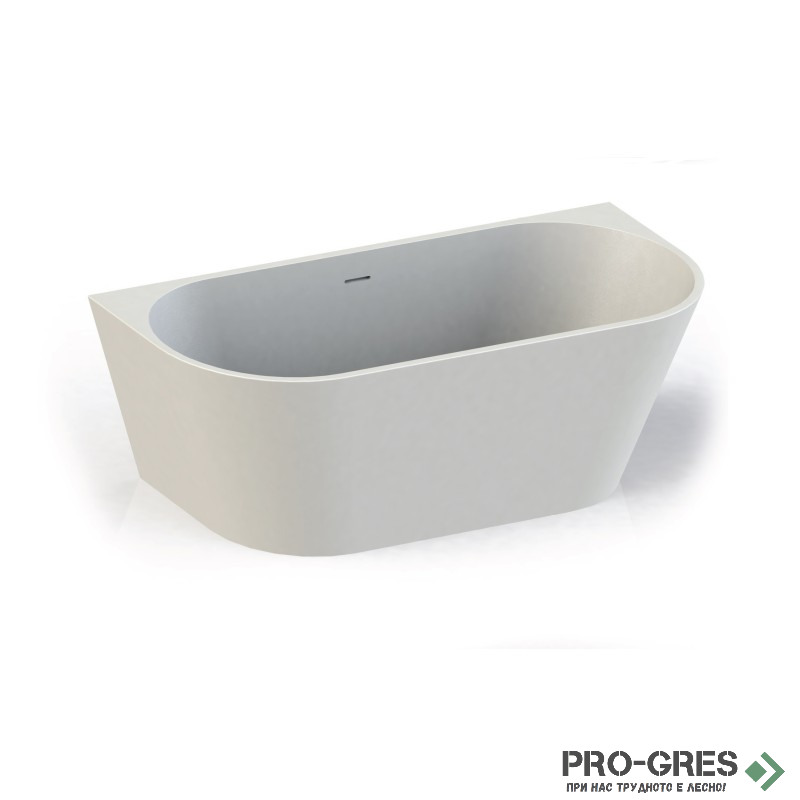 Свободностояща вана Queen 160x70/170х73 /180х80 см  Solid Stone в цвят по RAL