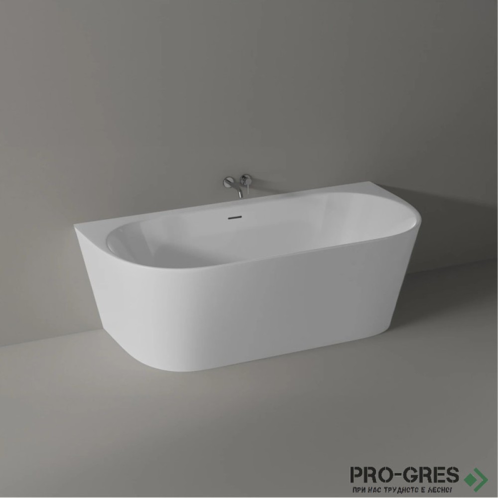 Свободностояща вана Queen 160x70/170х73 /180х80 см  Solid Stone в цвят по RAL
