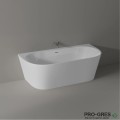 Свободностояща вана Queen 160x70/170х73 /180х80 см  Solid Stone в цвят по RAL