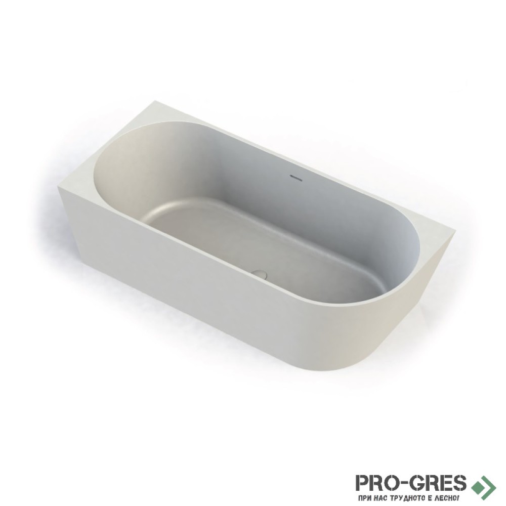 Свободностояща вана Queen Corner Left 160x70/170х73/180х80 см  Solid Stone в цвят по RAL