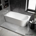Свободностояща вана Queen Corner Left 160x70/170х73/180х80 см  Solid Stone в цвят по RAL