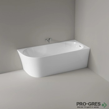 Свободностояща вана Queen Corner Right 160x70/170х73/180х80 см Solid Stone в цвят по RAL