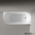 Свободностояща вана Queen Corner Right 160x70/170х73/180х80 см Solid Stone в цвят по RAL