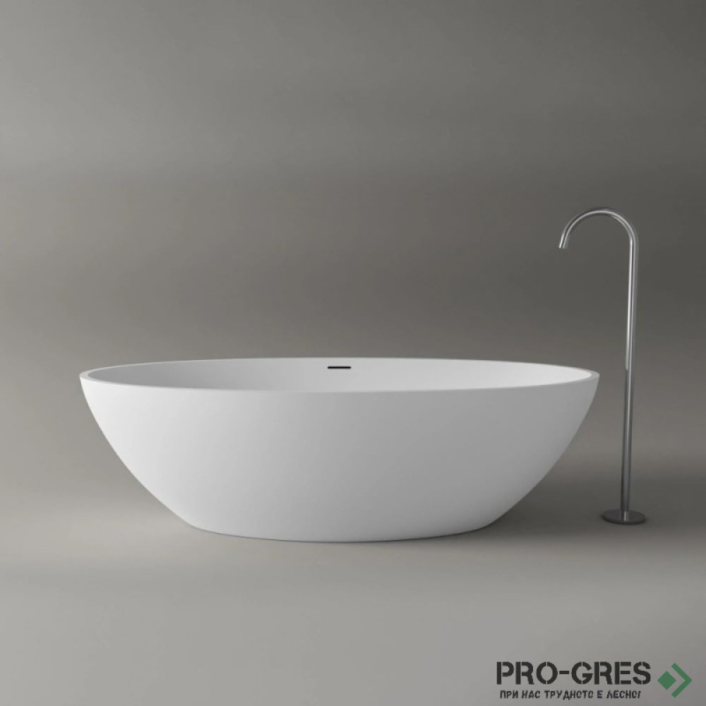 Свободностояща вана  Rio 180x80 см Solid Stone в цвят по RAL