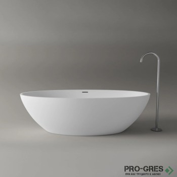 Свободностояща вана Rio 180x80 см Solid Stone в цвят по RAL Свободностояща вана Rio 180x80 см Solid Stone в цвят по RAL