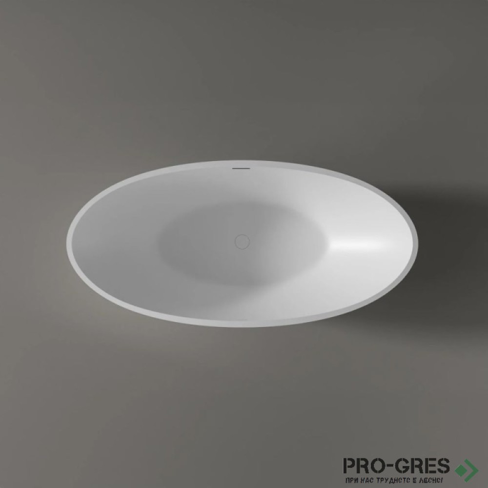 Свободностояща вана  Rio 180x80 см Solid Stone в цвят по RAL