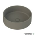 Мивка за баня Case Round ф380х130мм Solid Stone в цвят по RAL