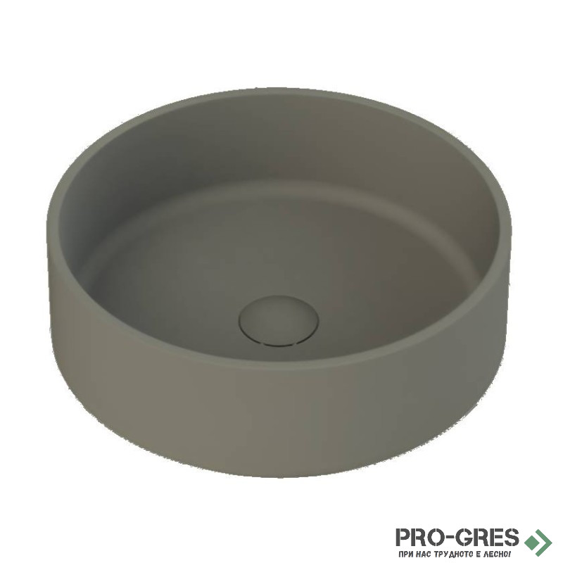 Мивка за баня Case Round ф380х130мм Solid Stone в цвят по RAL