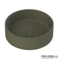 Мивка за баня Case Round ф380х130мм Solid Stone в цвят по RAL