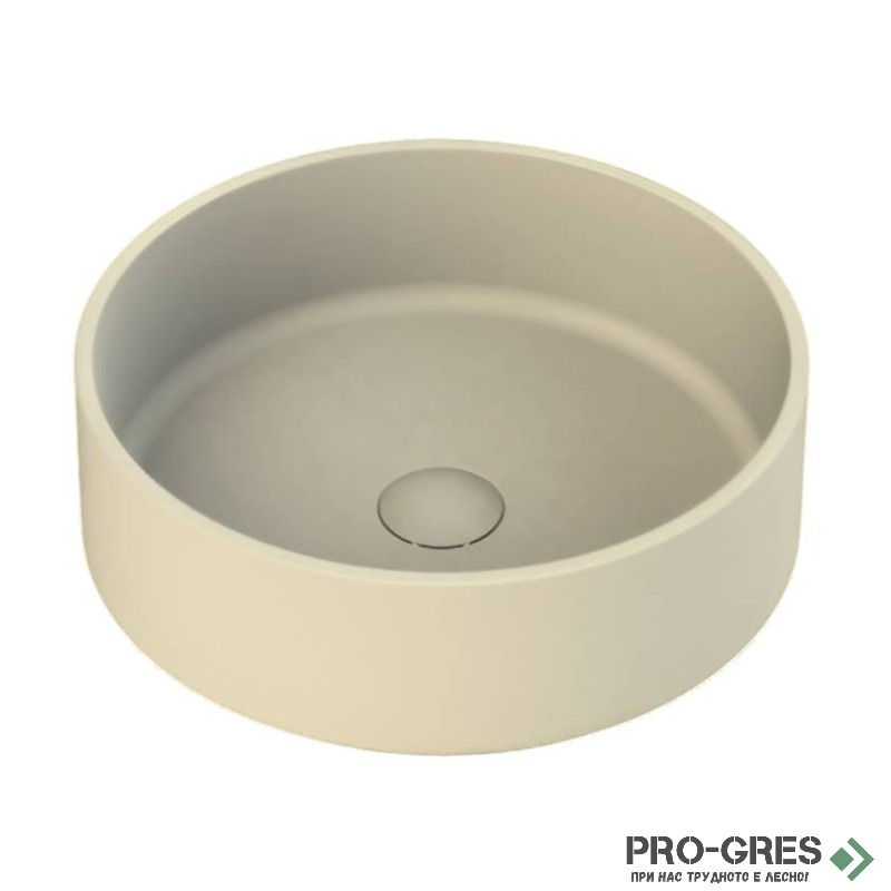 Мивка за баня Case Round ф380х130мм Solid Stone в цвят по RAL