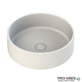 Мивка за баня Case Round ф380х130мм Solid Stone в цвят по RAL