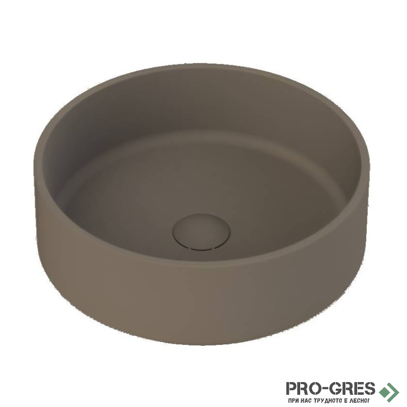 Мивка за баня Case Round ф380х130мм Solid Stone в цвят по RAL