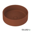 Мивка за баня Case Round ф380х130мм Solid Stone в цвят по RAL