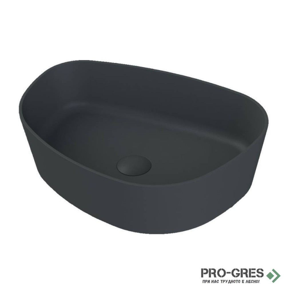 Мивка за баня Rocker Asymetric 500х370 мм Solid Stone в цвят по RAL