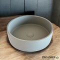 Мивка за баня Case Round ф380х130мм Solid Stone в цвят по RAL