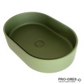 Мивка за баня Case Oval 400х280мм Solid Stone в цвят по RAL