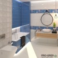 Плочки за баня Superceramica Coltrane Azul 20×50 см