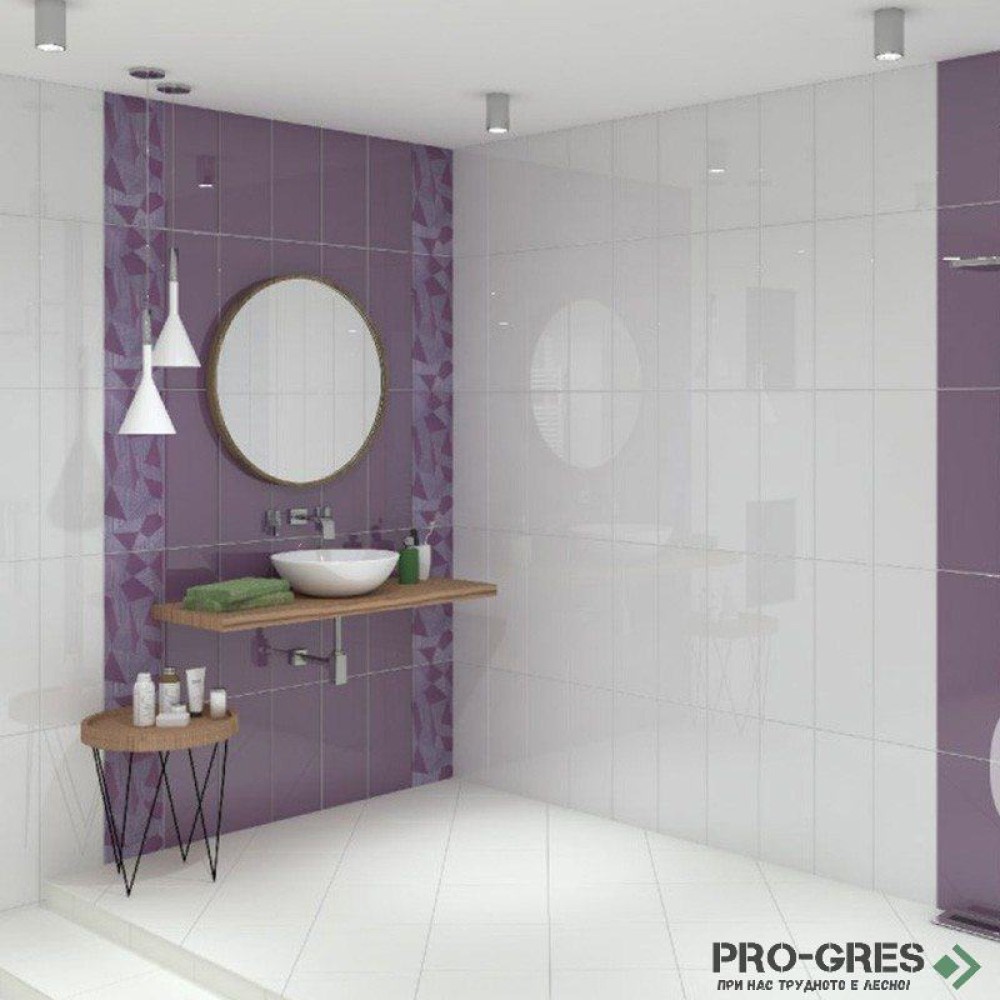 Плочки за баня Superceramica Coltrane Lila 20×50 см