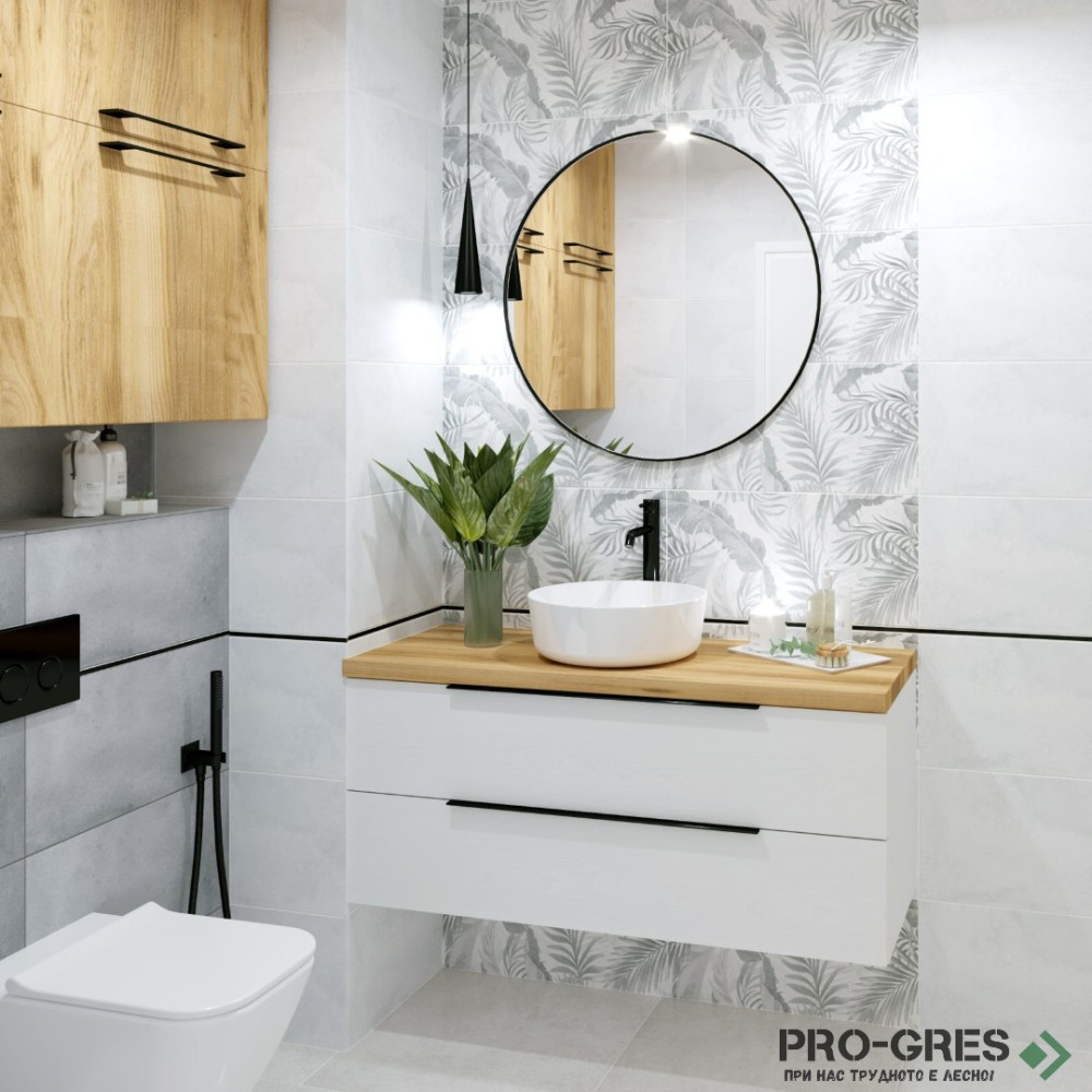 Плочки за баня Superceramika Garden Grey 30×60 см Плочки за баня Superceramika Garden Grey 30×60 см