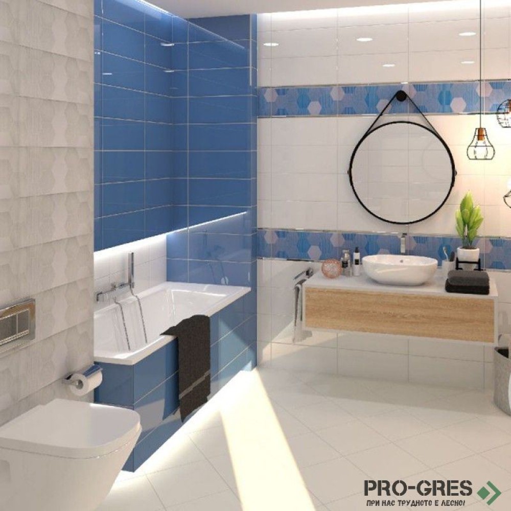 Плочки за баня Superceramica Happy Azul 20×50 см