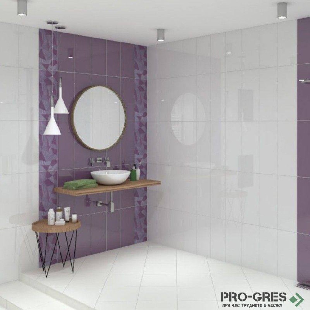 Плочки за баня Superceramica Happy Lila 20×50 см Плочки за баня Superceramica Happy Lila 20×50 см