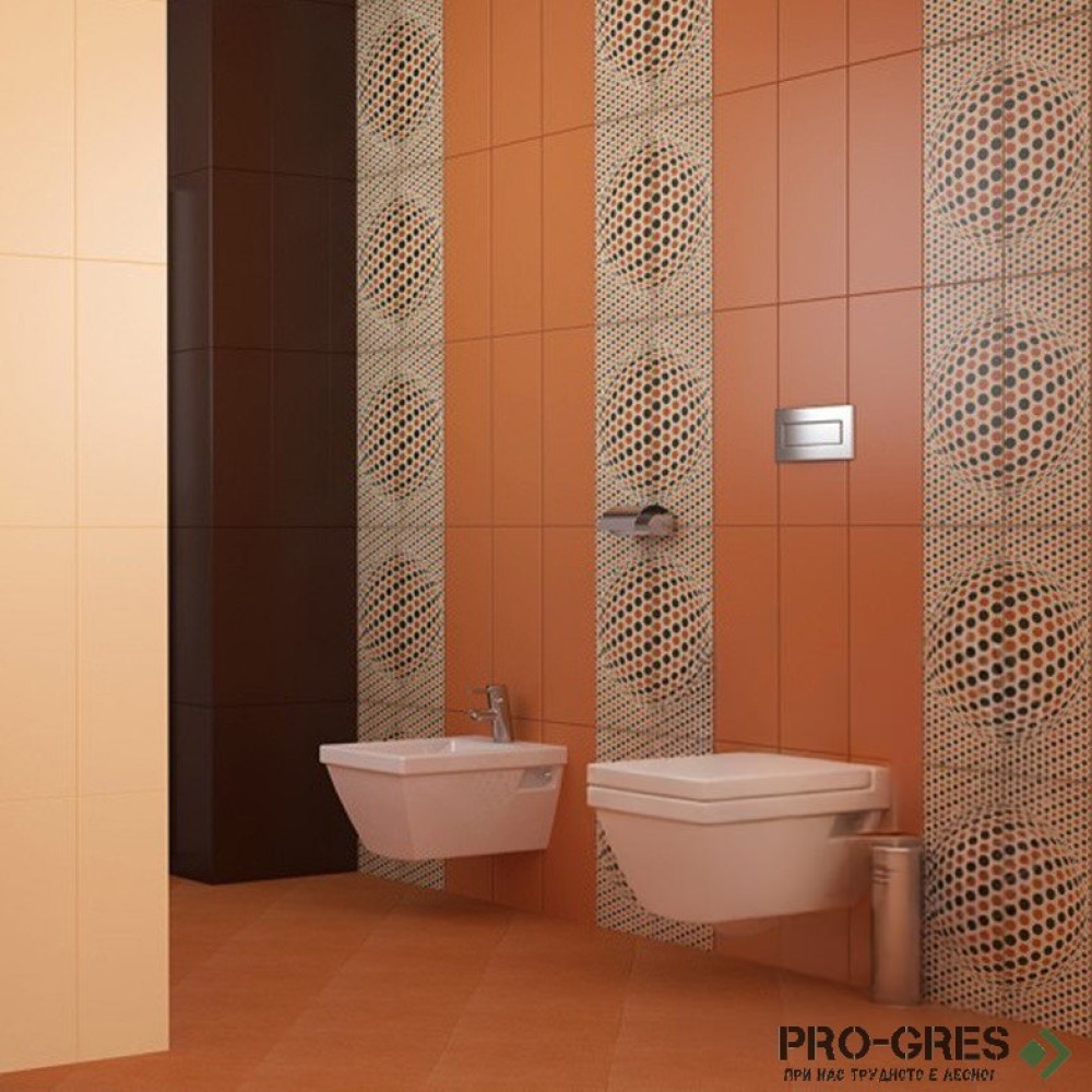 Плочки за баня Superceramica Happy Naranja and Marron 20×50 см Плочки за баня Superceramica Happy Naranja and Marron 20×50 см