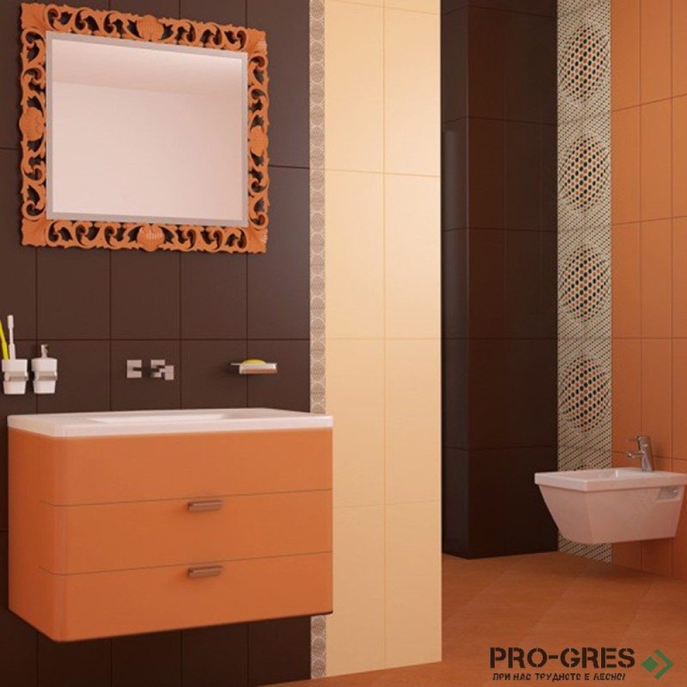 Плочки за баня Superceramica Happy Naranja and Marron 20×50 см Плочки за баня Superceramica Happy Naranja and Marron 20×50 см