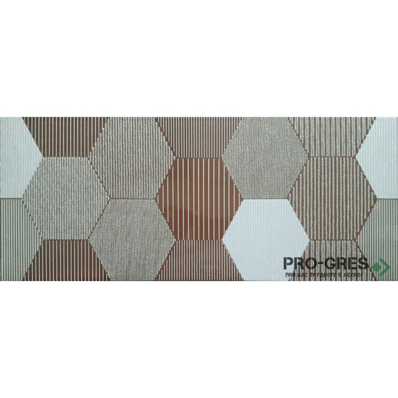Декор Happy Hexagon Marron 20×50 см