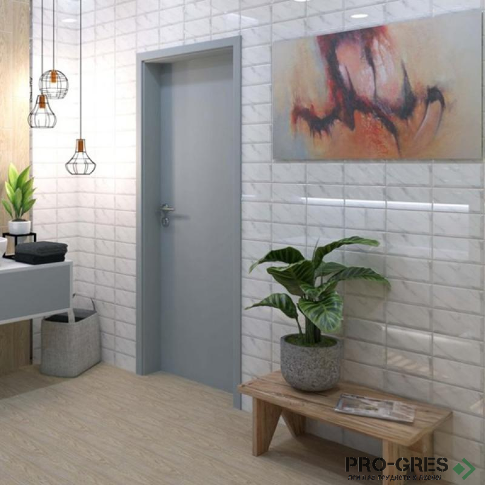 Плочки за баня Superceramica Metro Carrara 10×20 см
