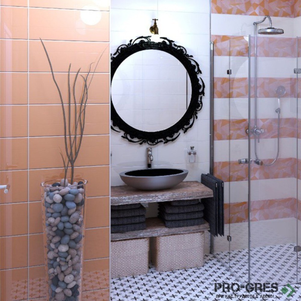 Плочки за баня Superceramica Miles Naranja 20×50 см