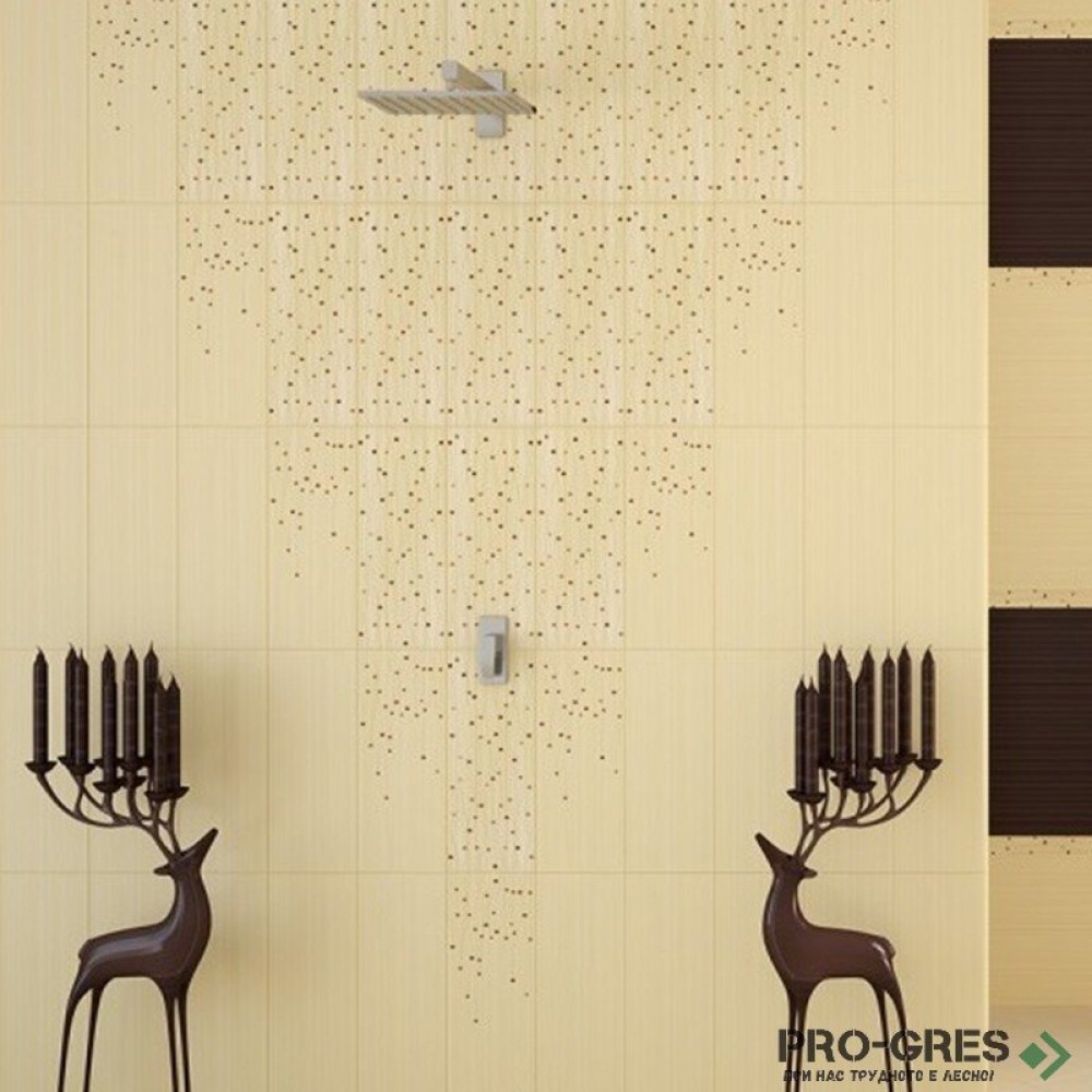 Плочки за баня Superceramica Saba Crema and Marron 20×50 см